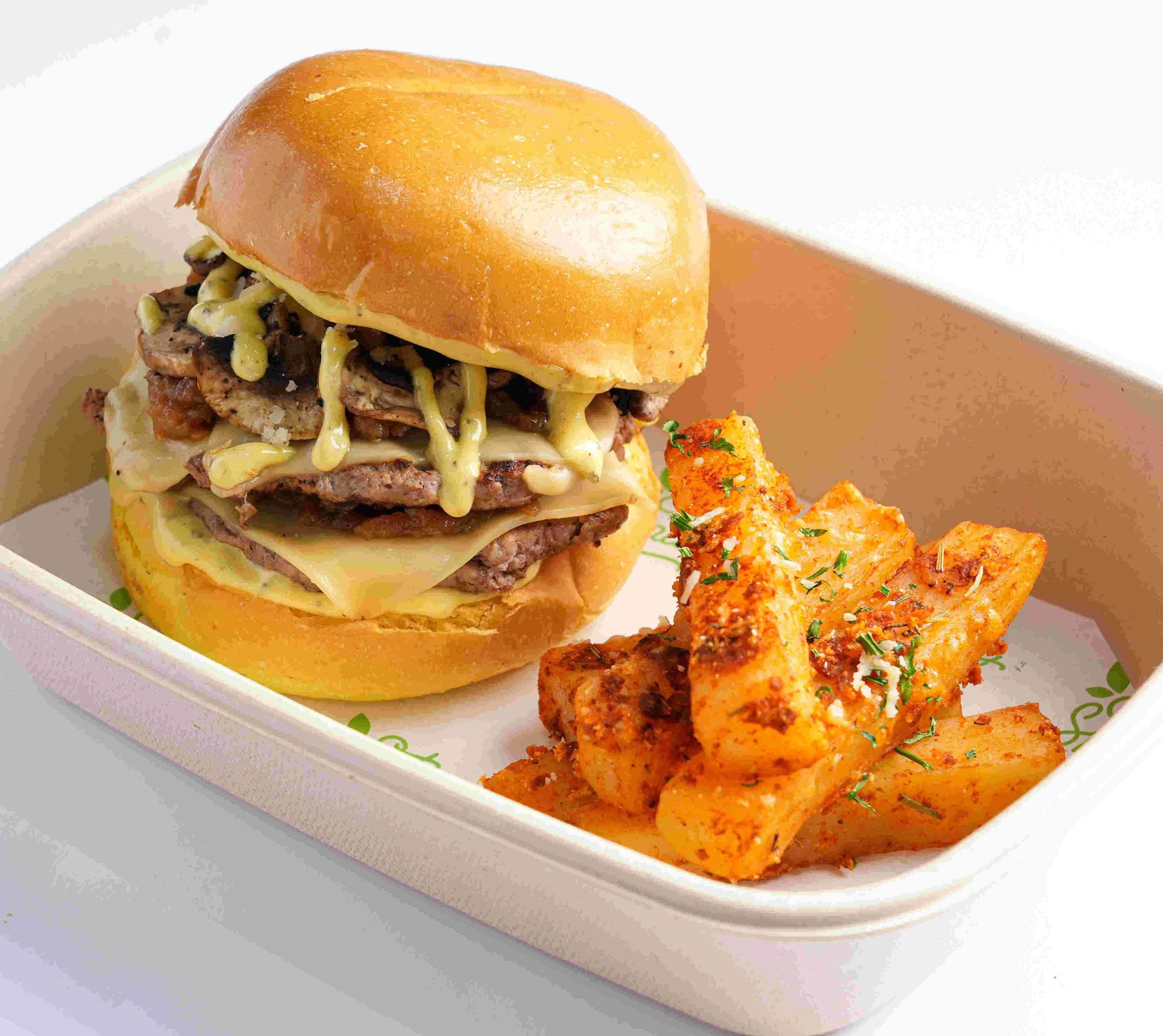 Truffle Mushroom Burger