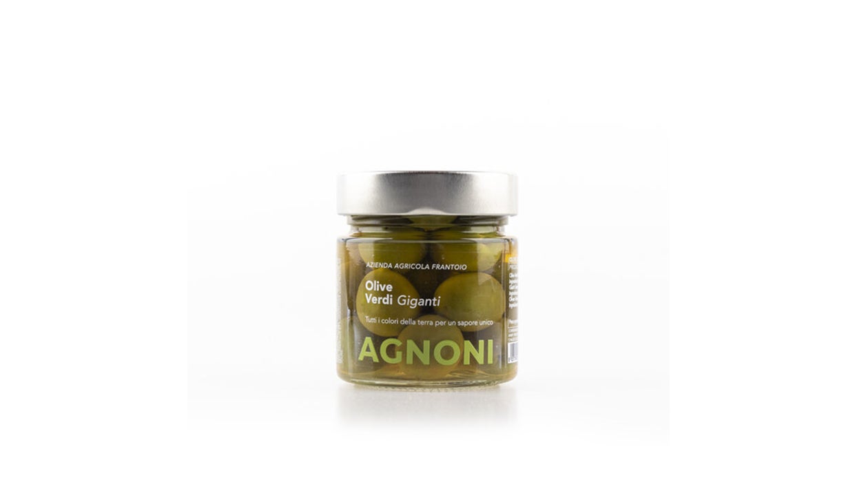Agnoni Big Green Olives in Brine 212ml