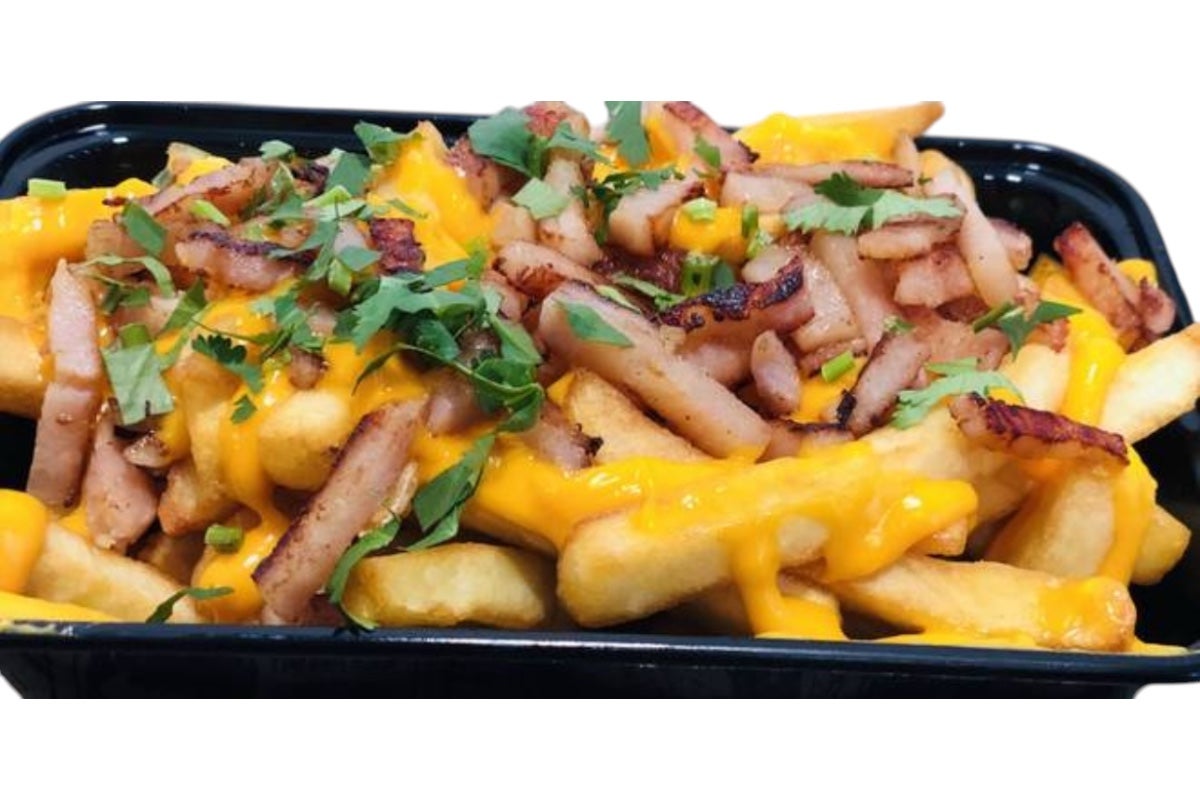 Frites Cheddar lardon