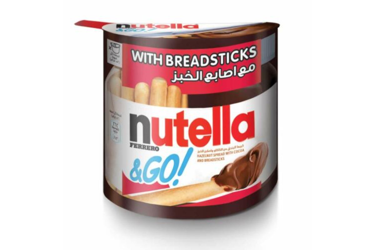 Nutella & GO Chocolate Hazelnut Spread with Breadsticks, 52g