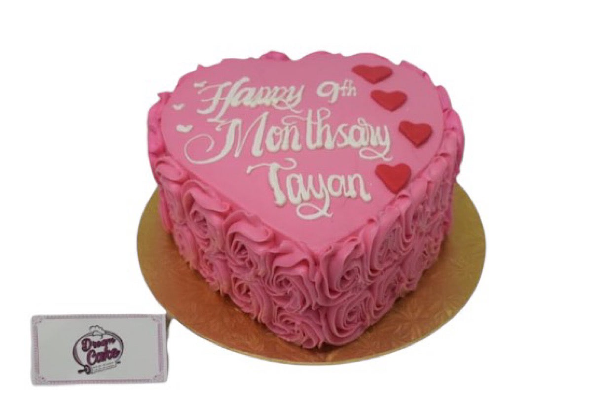 heart shape (8 Inches) (Serves 8-10 Persons)