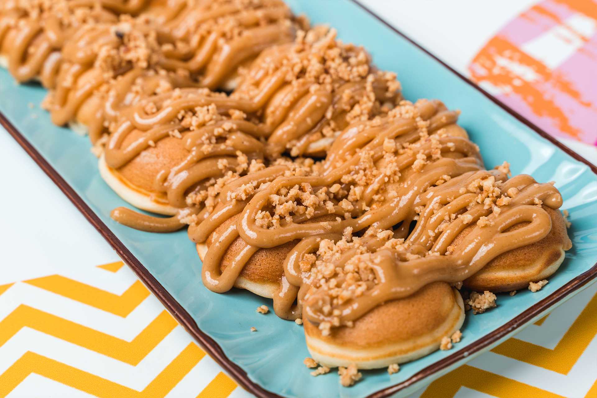 Peewee Peanut Butter Mini Pancakes