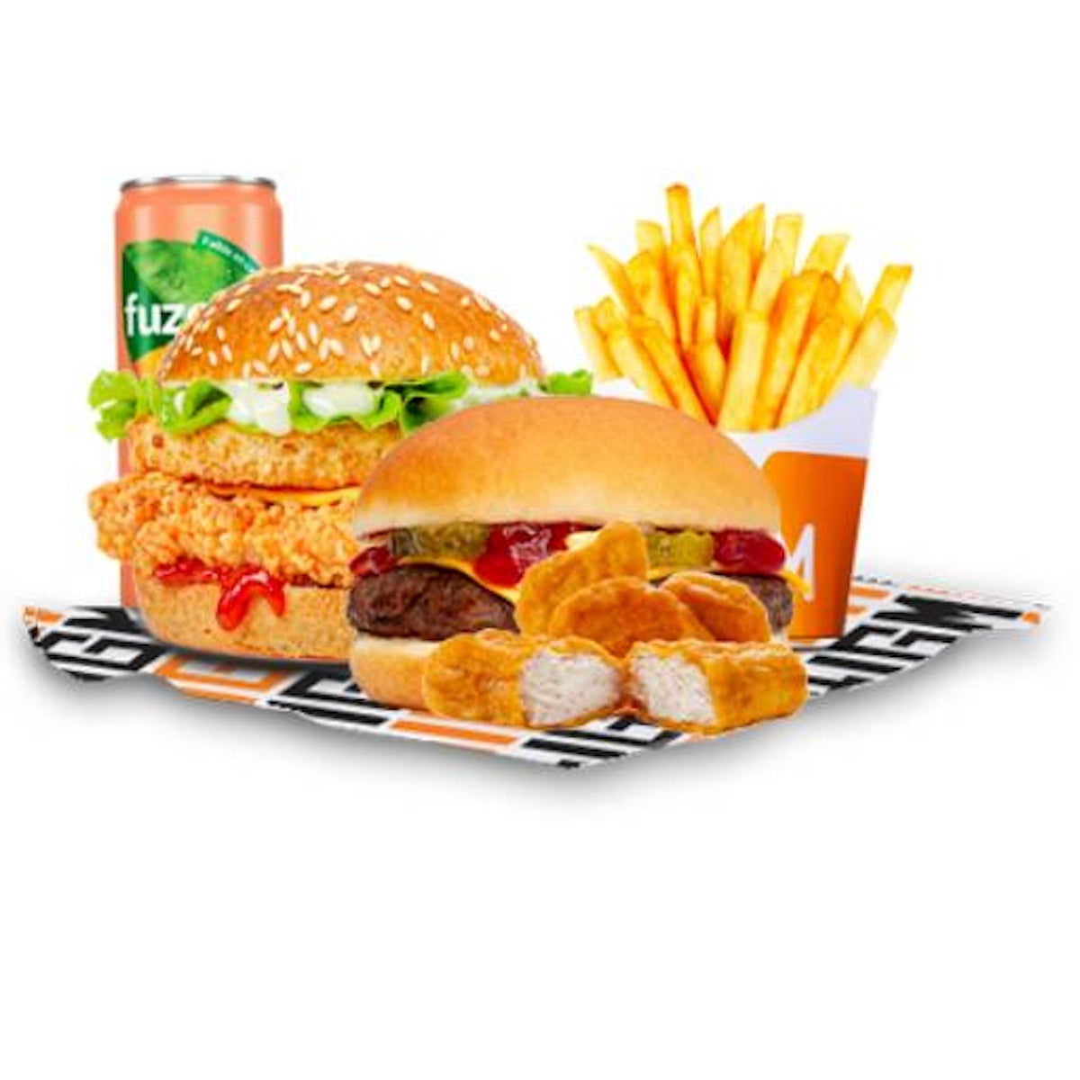 M10 - Big Thunder + CheeseBurger ou 5x Nuggets