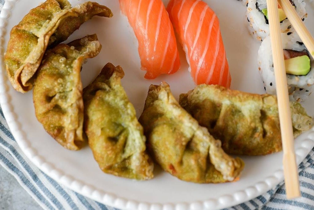 Gyoza raviolis légumes grillés