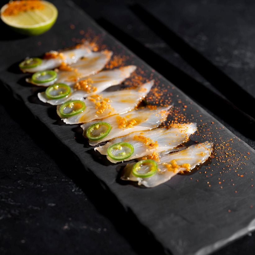 Spicy Garlic Shiromi Sashimi