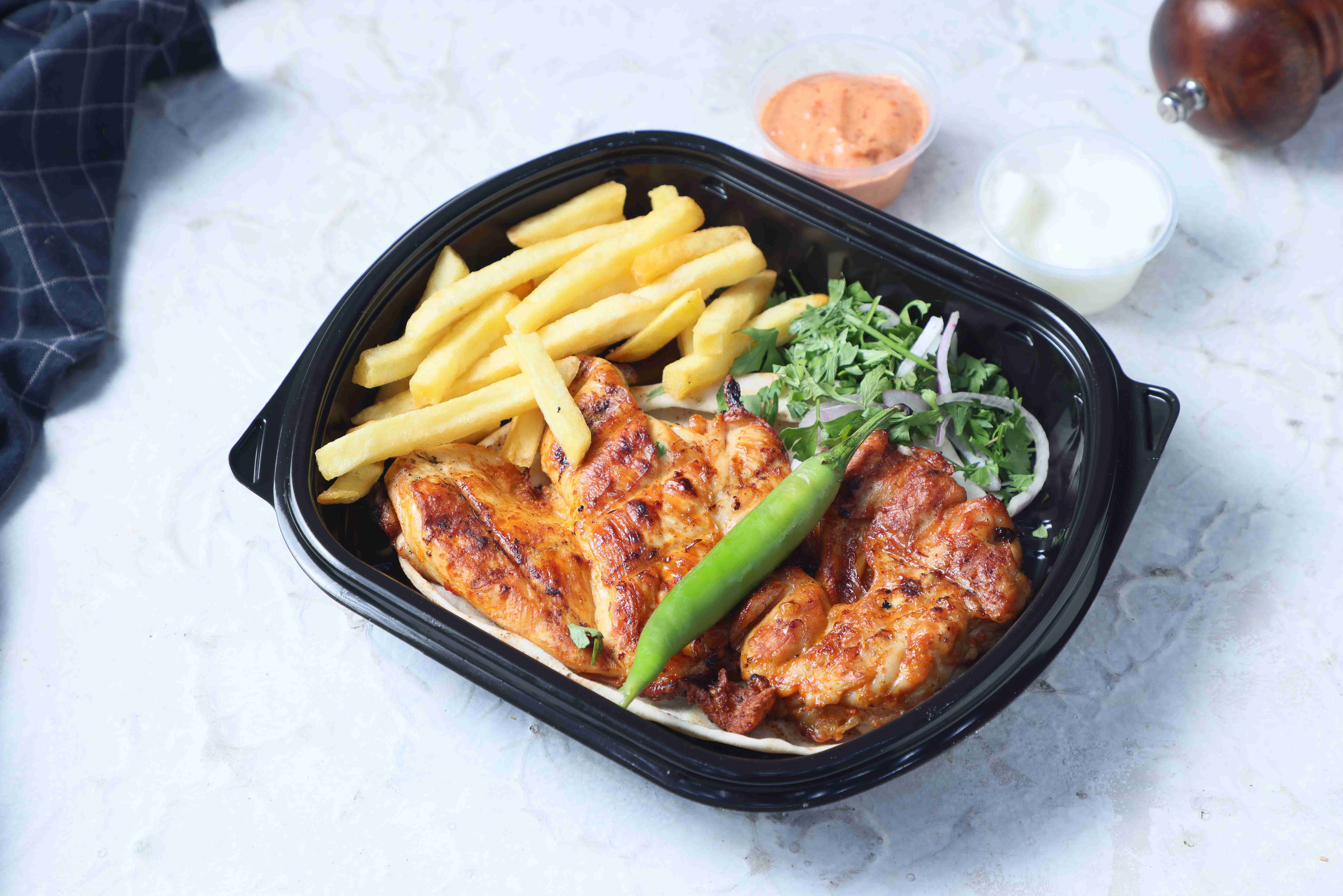 Half Boneless Grilled Chicken Platter