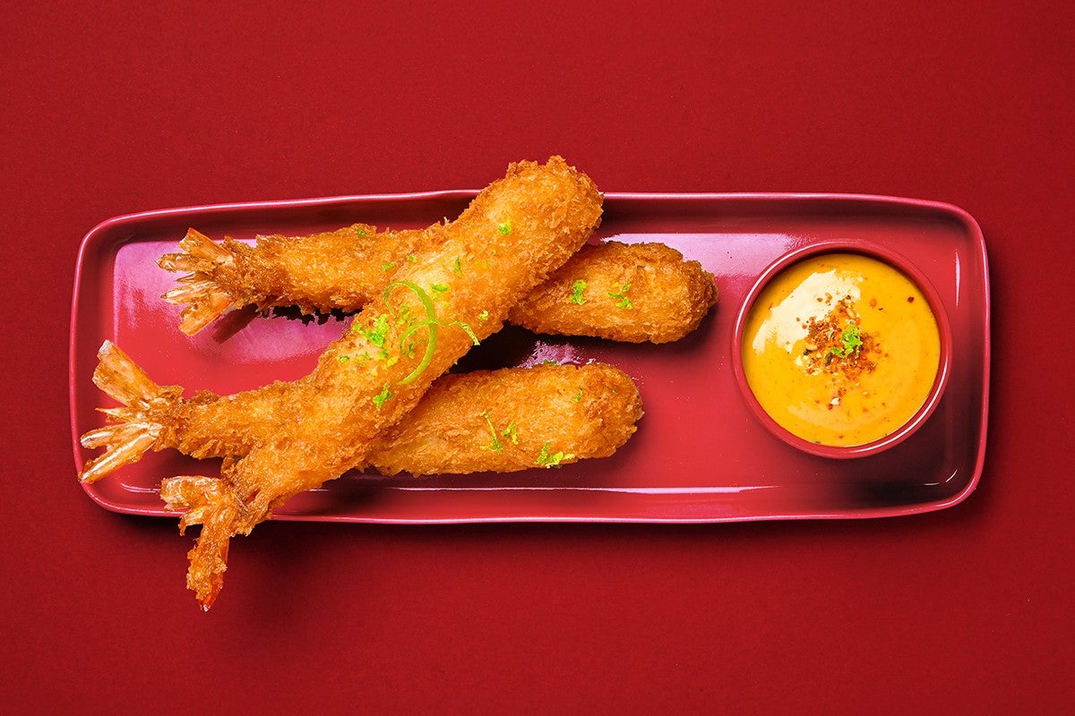 Crevettes tempura
