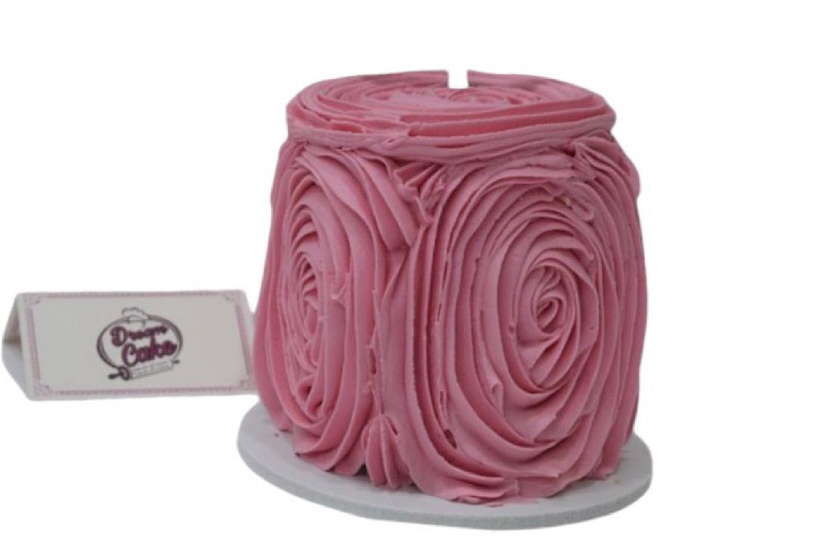 The Pink Floral Cake (6 Inches) (Serves 6-8 Persons)