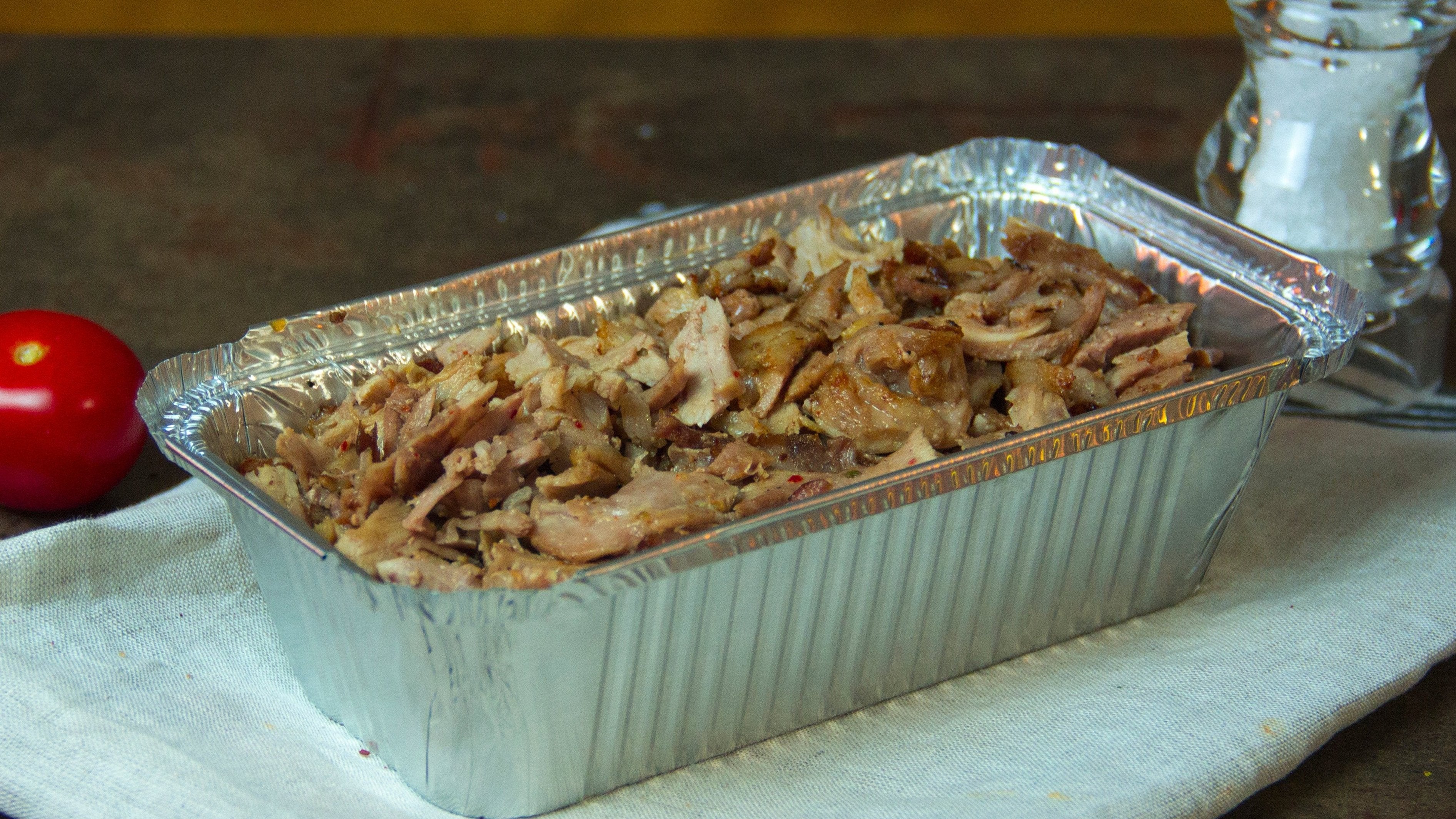 Grande portion de viande kebab
