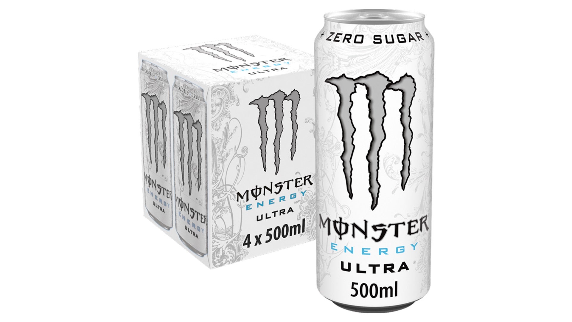 Monster Energy Ultra Multipack Cans 4x500ml