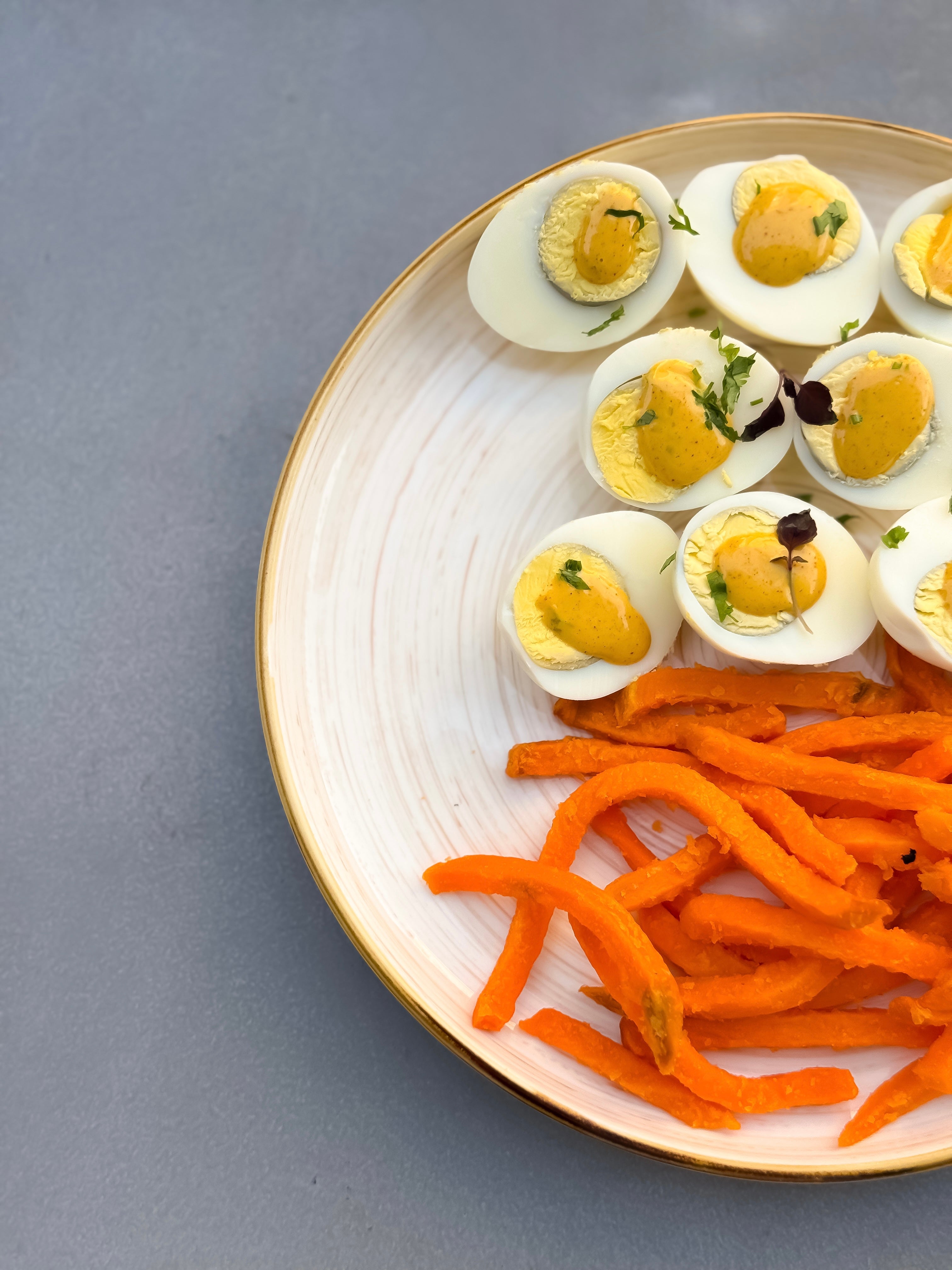 Boiled Egg With Sweet Potato
