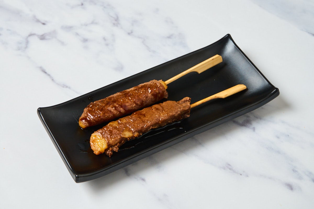 Yakitori, brochettes bœuf fromage