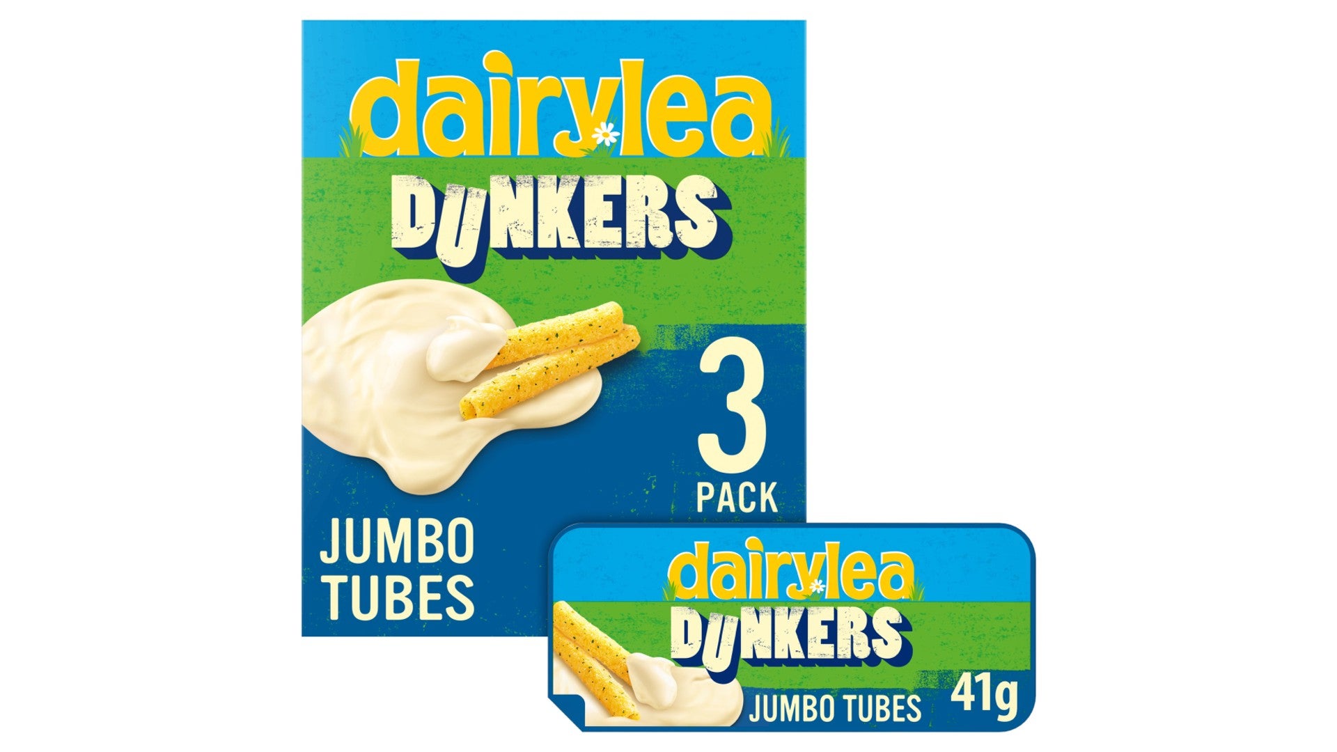 Dairylea Dunkers Jumbo Tubes Cheese Snacks 3 Pack Multipack 123g (3 x 41g)