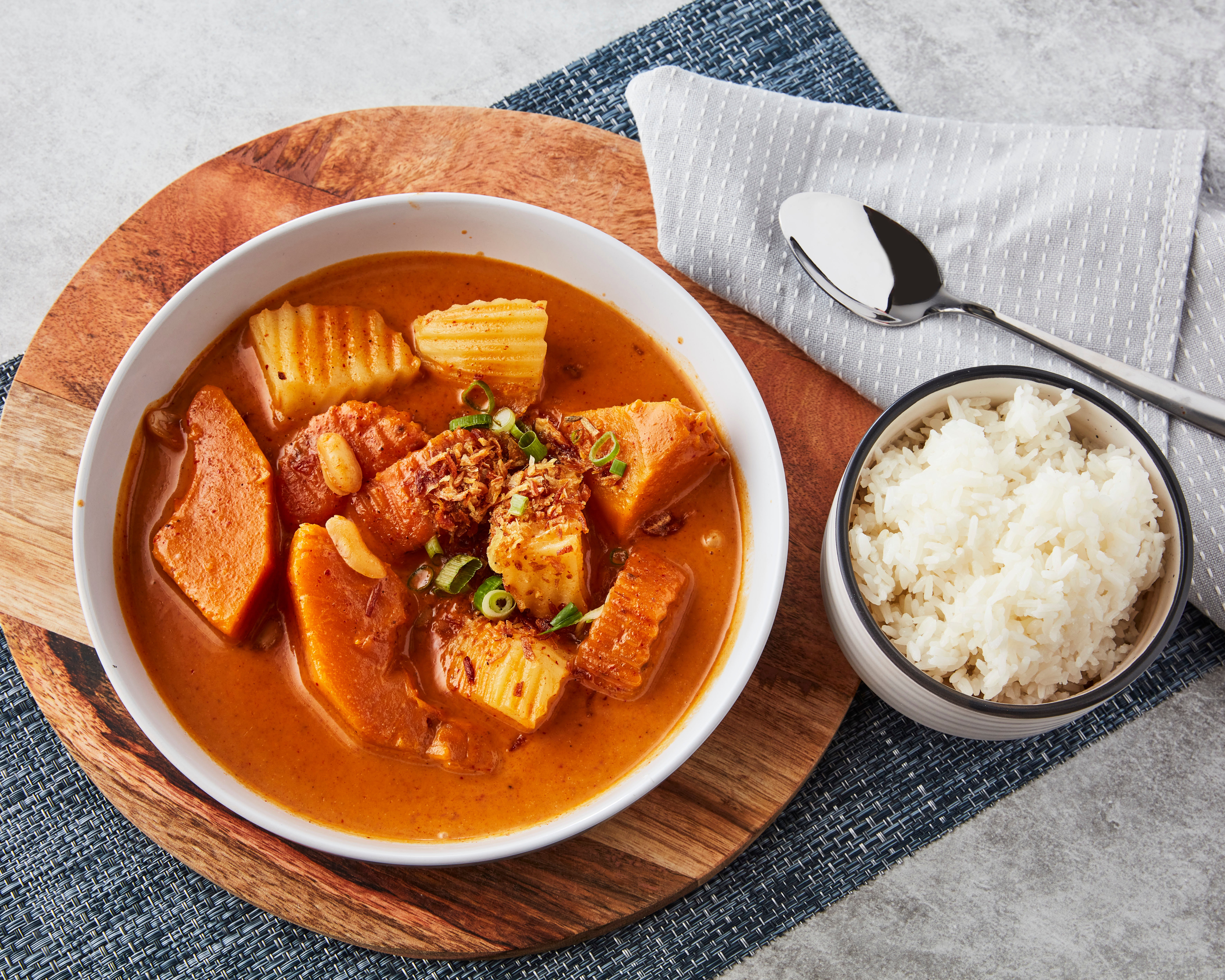 Vegan Thai Pumpkin and Sweet Potato Curry